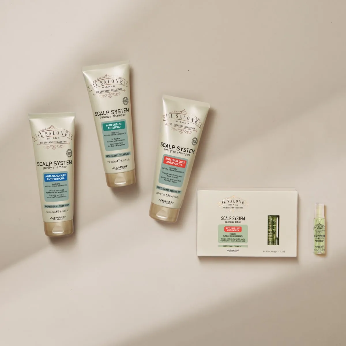 პროდუქტების დაჯგუფება Scalp System ხაზი